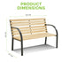 Classic British Garden Bench - Wood